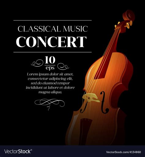 Poster Of A Classical Music Concert Royalty Free Vector