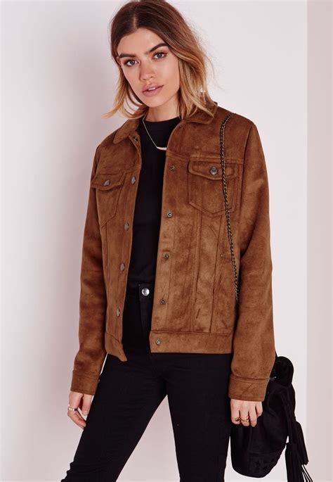 Missguided Faux Suede Jacket Tan Jacket Outfit Women Tan Suede