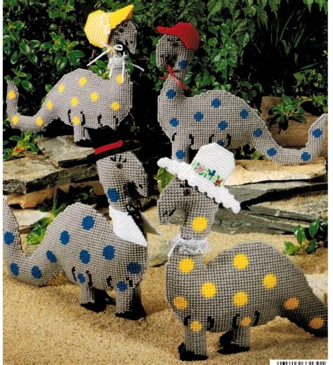 Dinosaur Park Plastic Canvas Toy Project Book Sewing Pattern Heaven