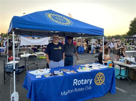 Marlton Rotary Goes To National Night Out Rotary Club Of Marlton
