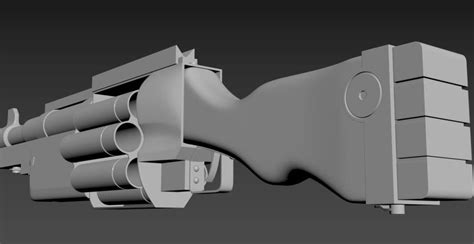 3d Model Powerful Weapon Vr Ar Low Poly Cgtrader