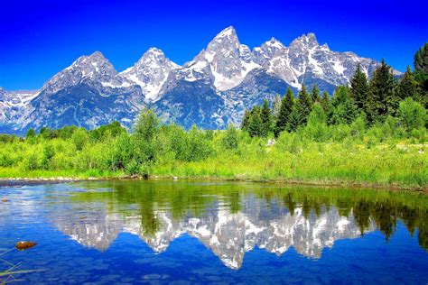 Nature The Teton Range Hd Wallpaper