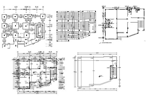 Huge Bungalow Plan With Terrace And Slab Design Autocad File Cadbull