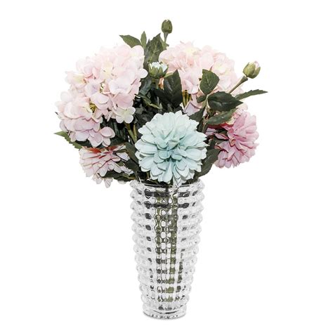 Funsoba 975 Clear Crystal Glass Flower Vase Home Decoration T