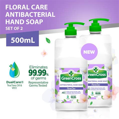 Green Cross Floral Care Antibacterial Hand Soap 500ml Set Of 2
