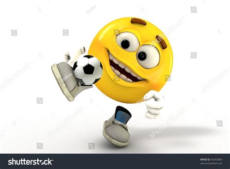 Football Player Emoticon Stock Illustration 56343004 Shutterstock