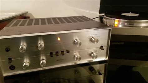 Pioneer Sa 810 Tube Amplifier And Sony Ps 8750 Turntable Youtube