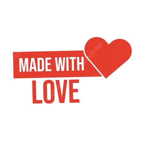 Made With Love Vector Made With Love Bridal Label Sticker Png And