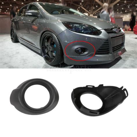 Buy Fits Ford Focus 2012 2014 Front Bumper Fog Light Black Cover Bezels