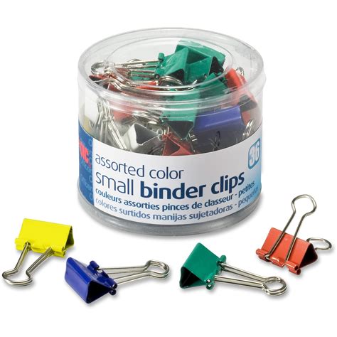 Assorted Color Binder Clips