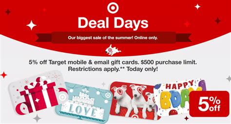 Then one of the target redcards might be right for you. Expired Target 5% Off eGiftcards ($500 Maximum) - Doctor Of Credit