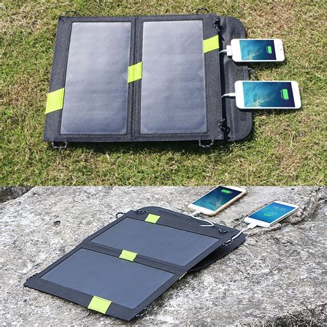 14w Solar Phone Charger Dual Usb 5v 3a Sunpower Solar Panel Power