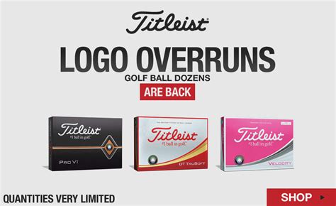 Logo Overrun Golf Balls Titleist Pro V1