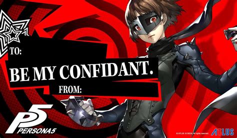 Atlus Usa Releases Persona 5 Themed Valentines Day Cards Persona Central