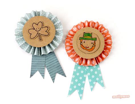Mollymoocrafts St Patricks Day Crafts Diy Badges