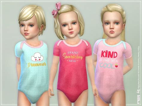 The Sims Resource Toddler Onesie By Lillka Sims 4 Downloads