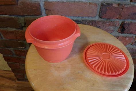 Vintage Orange Tupperware 1970s Tupperware Tupperware Bowl Food
