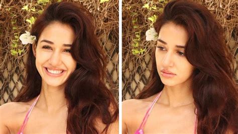 Disha Patani Turns Up The Heat In Bright Pink Floral Bikini Check Out