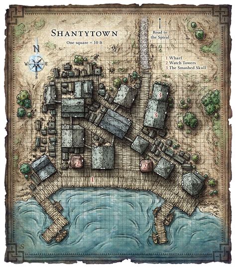 Shanty Town Map Dnd Google Search Fantasy City Map Fantasy World