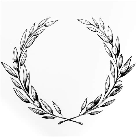 Olive Wreath Drawing At Explore Collection Of