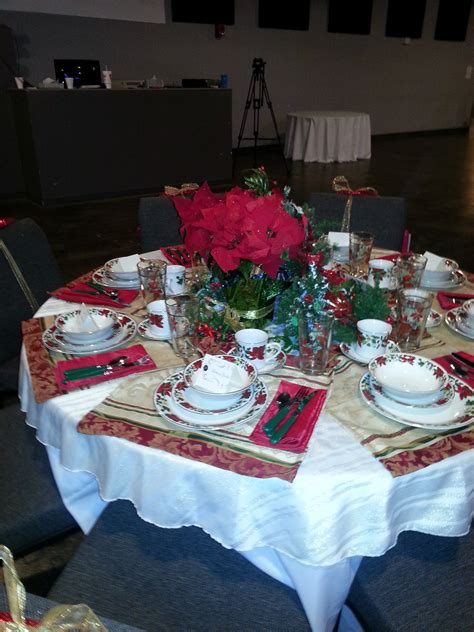 Table Decorations For Womens Christmas Luncheon Girlfriends Coffee Hour