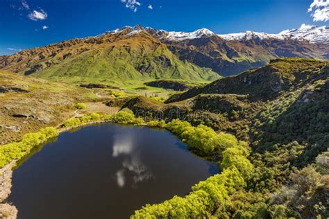 Diamond Lake In The Mt Aspiring National Park Near Wanaka New Zealand