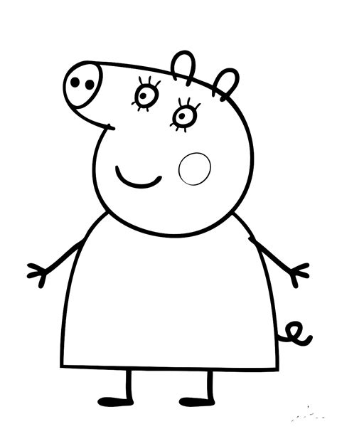 Maestra di peppa pig madame gazzella disegno da colorare gratis. 38 Disegni Peppa Pig da colorare e stampare.