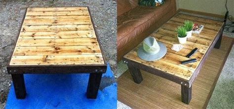 How To Make A Coffee Table From Wooden Pallets