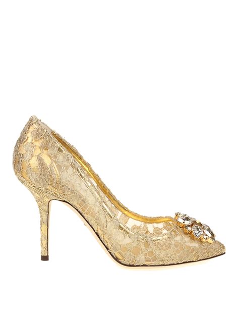 Dolce And Gabbana Pumps Gold Pumps Cd0101ae63780997