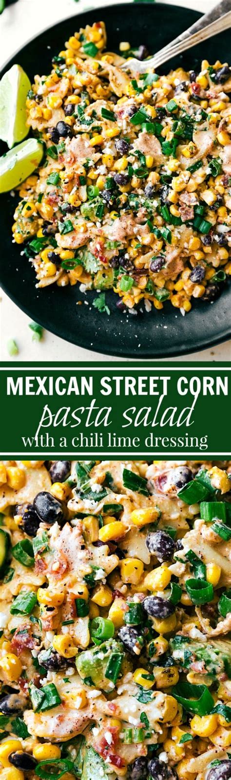 In mexico, street vendors sell corn on the cob from carts like vendors in the u.s. A delicious MEXICAN STREET CORN Pasta salad with tons of veggies, bacon, and a simple creamy ...