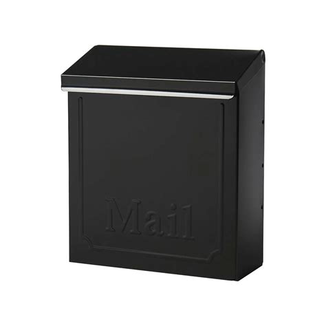 Gibraltar Mailboxes Townhouse Classic Galvanized Steel Wall Mount Black Mailbox Ace Hardware