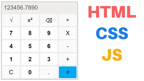 How To Make A Calculator Using Html Css And Javascript Modern Javascript Blog