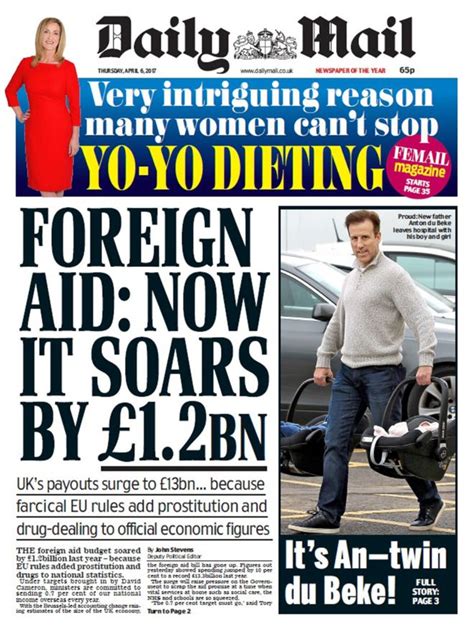 Daily Mail Clarifies Misleading Foreign Aid Front Page