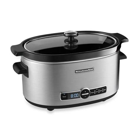 Kitchenaid 6 Quart Slow Cooker With Glass Lid Bed Bath And Beyond
