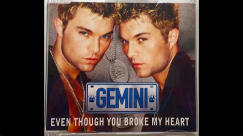 Gemini Even Though You Broke My Heart Cd1 3 Exclusive B Sides