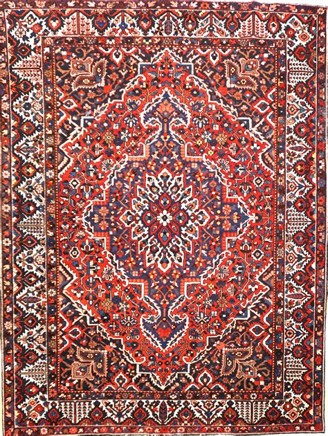 Large Old Persian Oriental Design Rug - Charlotte Rug Gallery