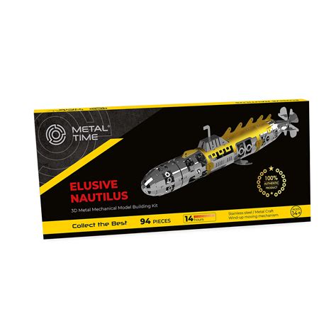 Metal Time Nautilus Submarine Model Nautilus Model Kit 3d Metal