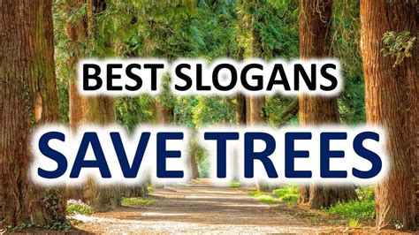 Save Trees Slogans In English