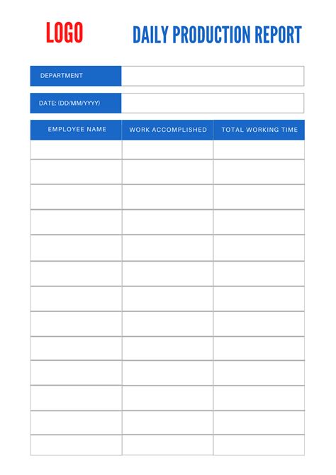 Daily Production Report Format In Excel Semiofficecom