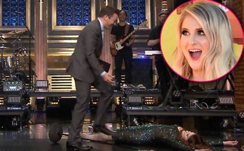 splat meghan trainor takes a nasty tumble on the tonight show — see the embarrassing video