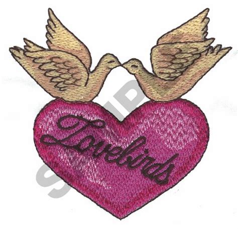 Lovebirds Embroidery Designs Machine Embroidery Designs At