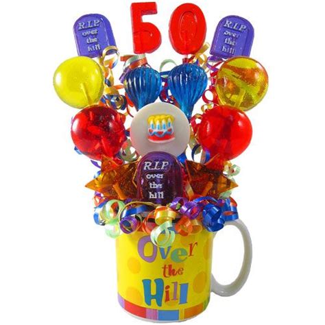 Our birthday gift delivery makes finding the right gift for anyone quick and easy! Unique over the hill lollipop bouquet (With images ...