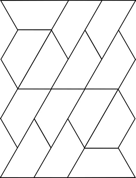 Small Trapezoids For Pattern Block Set Clipart Etc