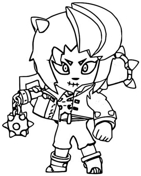 Penny from brawl stars brawl brawlstars draw drawings howto. Kleurplaat Brawl Stars Amber : Brawl Stars Coloring ...