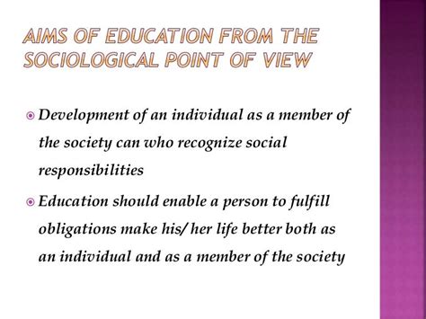 Aims Of Education