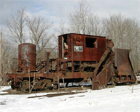 Old Railroad Snow Plow Photograph By Deborah Smith