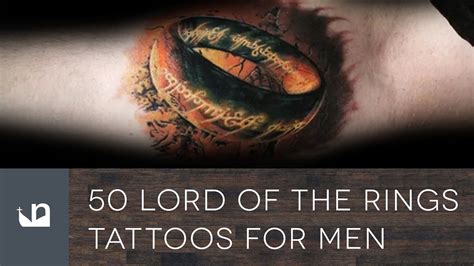 50 Lord Of The Rings Tattoos For Men Youtube
