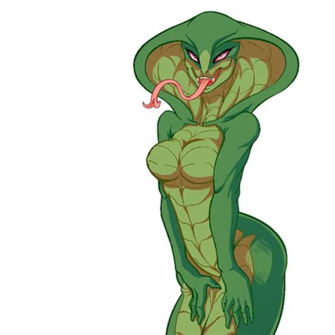 Rule Anthro Breasts Cobra Looking At Viewer Monster Girl Reptile