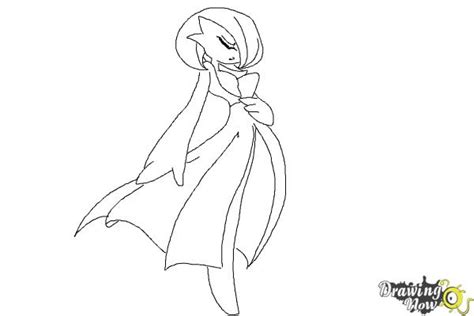 How To Draw Gardevoir From Pokemon Printable Step By