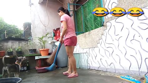 Working Mom Naglinis Ng Bakuran Bago Pumasok Sa Work Youtube